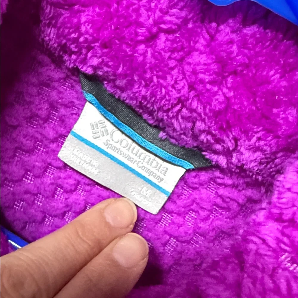 Columbia Vibrant Purple Fleece Jacket medium